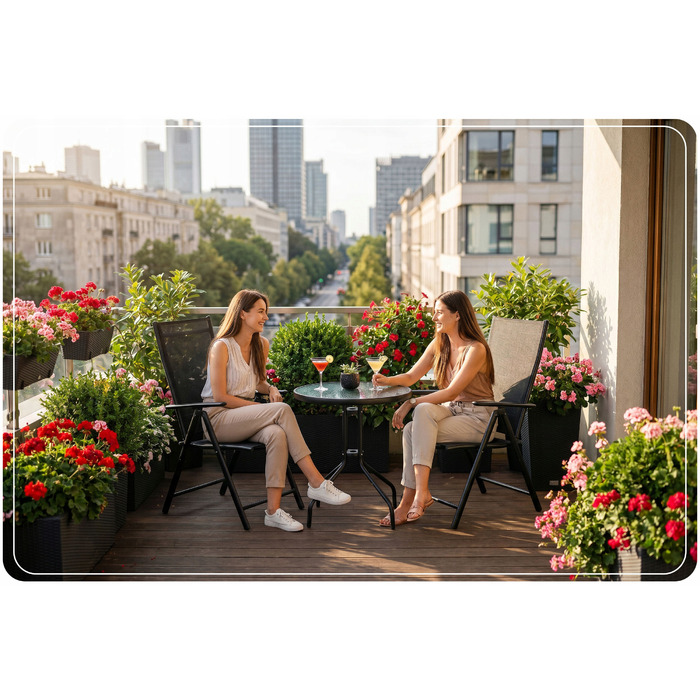 Садове крісло Sofotel, метал, чорне