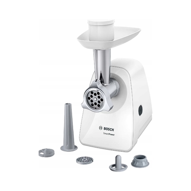 М'ясорубка Bosch MFW2520W, біла, 350 Вт