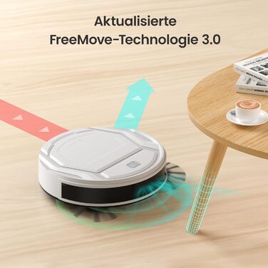 Робот-пилосос LEFANT M210P: потужність 2200 Pa, Wi-Fi, Bluetooth, керування через додаток, 6 режимів, автоматична зарядка, ідеальний для шерсті тварин та твердих підлог