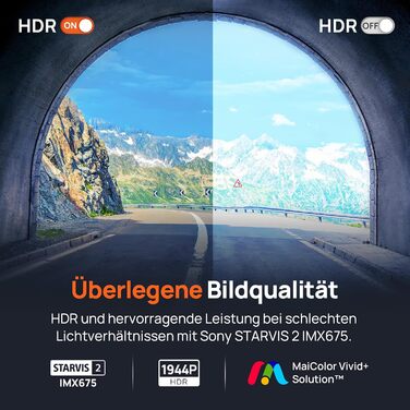 Відеореєстратор 70mai Dashcam A510 (передній+задній) 2.7K+1080P STARVIS, HDR, GPS, ADAS, 4G LTE, паркувальний режим, керування через додаток, 64GB SD карта