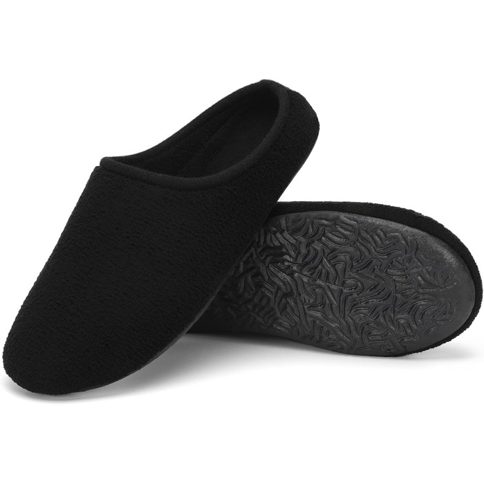 Тапочки жіночі Mishansha, зимові, теплі, коралові, з велюру, чорні, 39 EU