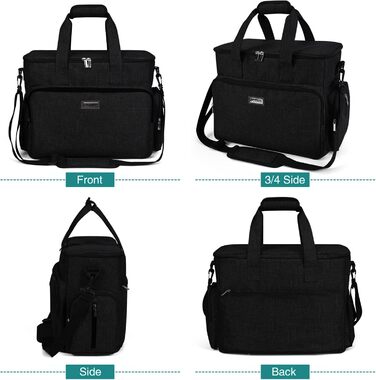 Чемодан для собак Vioett (L, Чорний) - дорожній набір для собак та котів з аксесуарами