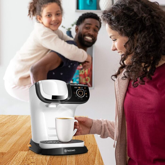 Кавомашина Tassimo My Way 2 TAS6502 з фільтром для води, 70+ напоїв, персоналізація, 1500 Вт (біла)