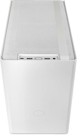 Корпус Mini-ITX Cooler Master MasterBox NR200P V2 білий з прозорою бічною панеллю, вертикальним розташуванням відеокарти та вентилятором 120 мм PWM