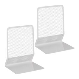 Relaxdays Metal Bookends - Set of 2