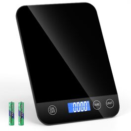 Електронні кухонні ваги Digital до 15 кг, високоточні цифрові ваги для продуктів з функцією тари (крок 1 г), професійні
