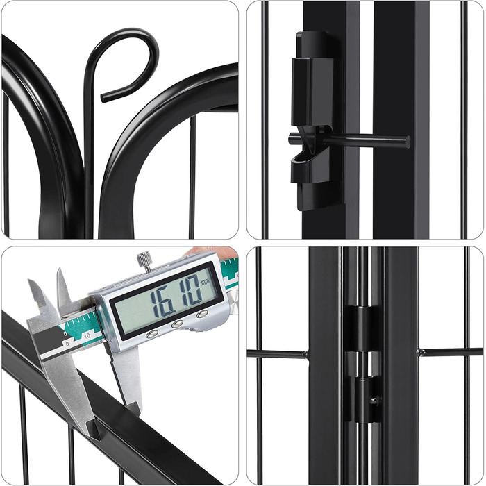 Клітка для собак Yaheetech з 8 секціями, 80x80 см, для дому та саду