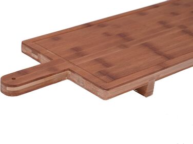Spetebo XXL Cheese Board ORGANIC with Handle - 100 x 26 cm - Wooden Cheese Board with Stand, Serving Platter, Natural Tapas Board with Handle, Food-Safe
