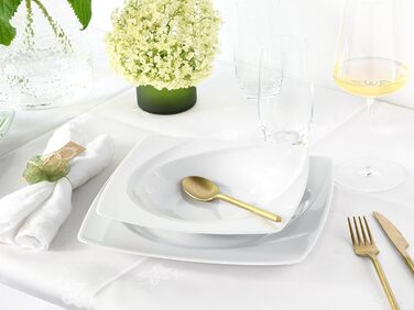 CreaTable Серія Celebration: 12-частинний сервіз для 6 осіб з порцеляни, Made in Europe