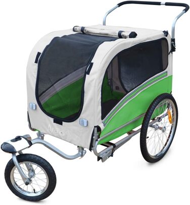 PAPILIOSHOP Причіп для собак Argo Hundeanhänger - велосипедний причіп для собак S-M-L, великий, зелений