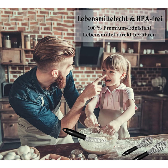 Набір міксерів Walfos® з нержавіючої сталі: 21 см, 23 см, 28 см. 3 шт. для збивання, змішування та приготування