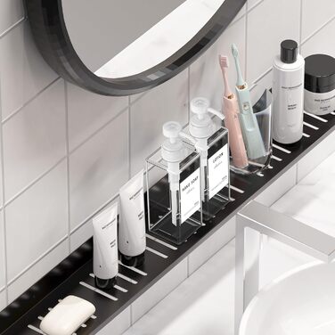 Дозатор мила Anhow 3er PETG для стін, набір з 3 шт. Без свердління, прозорий, 500 мл, з 16 водонепроникними етикетками для кухні/ванної кімнати