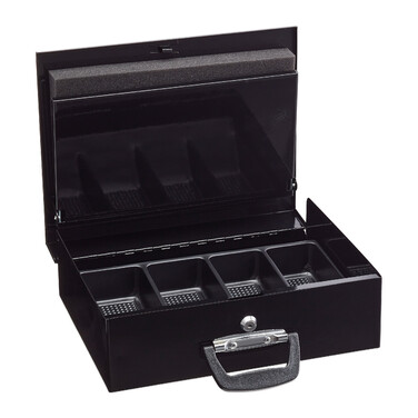 Relaxdays Cash Box with Euro Coin Sorter