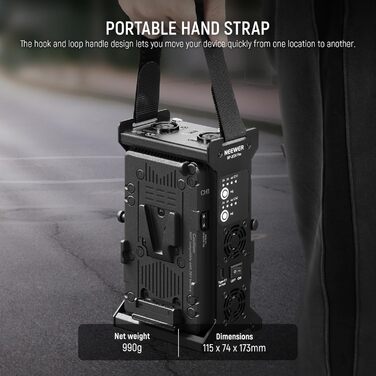 Зарядний пристрій Neewer з 2 каналами V-Mount для камер, BP-2CH Pro