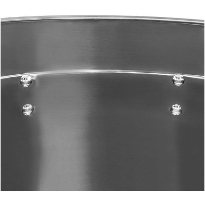 XXL Stainless Steel Cooking Pot available in 5 sizes: 20L, 30L, 45L, 70L, 95L (35x35cm = 30L)
