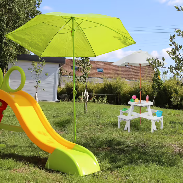 Relaxdays Round Children's Seating Group with Umbrella