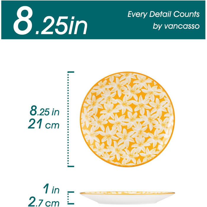 Набір посуду Vancasso Selene для 6 осіб, 24 елементи, пастелеве порцелянове покриття. Включає: 6 тарілок, 6 тарілок для десерту, 6 супових тарілок, 6 мисок. Підходить для мікрохвильової печі.