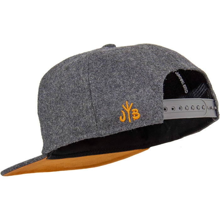 Кепка бейсболка Jumping Bird • Знімна кепка-снуд • Фетр, унісекс, темно-сірий