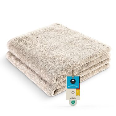 Набір махрових рушників Homewell з 100% бавовни, Oeko-Tex 100 (2 банні 70x140 см + 4 гігієнічні), бежеві