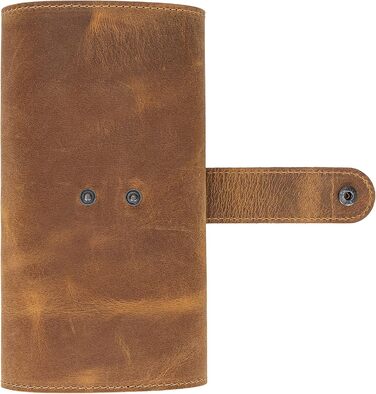 Органайзер для кабелів та аксесуарів Solo Pelle: універсальний дорожній кейс для телефону, кабелів, USB-накопичувачів (Camelbraun)