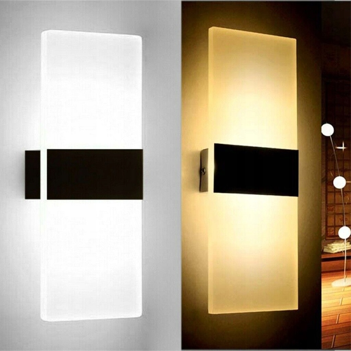 Сучасний настінний LED-бра 12 Вт для інтер'єру, холодне біле світло