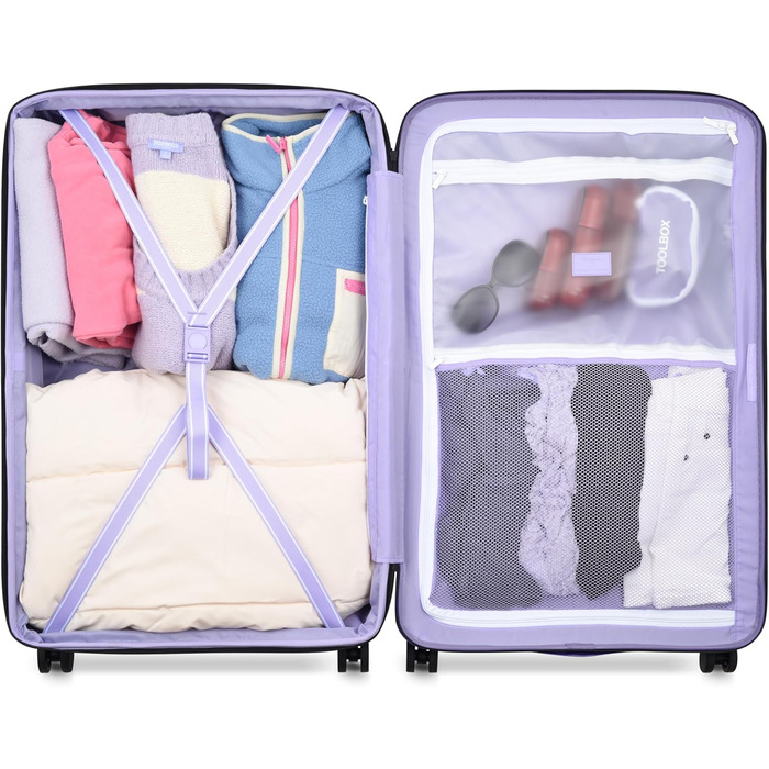 Чемодан для жінок Florence by Mills Spin Me Away, розширюваний, з коліщатками (2 Piece Set (29/20), Лаванда)