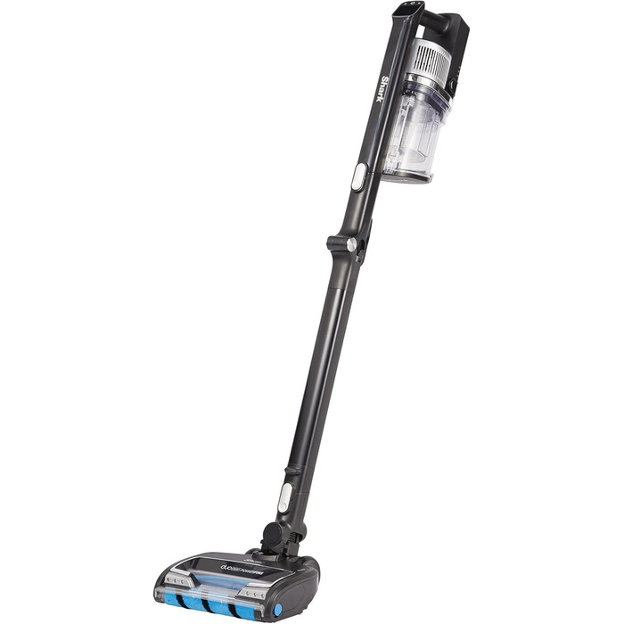 Пылесос аккумуляторный Shark IZ300EUT, DuoClean, без спутывания волос, 60 мин работы, 20 см насадка для щелей, черный/серебристый