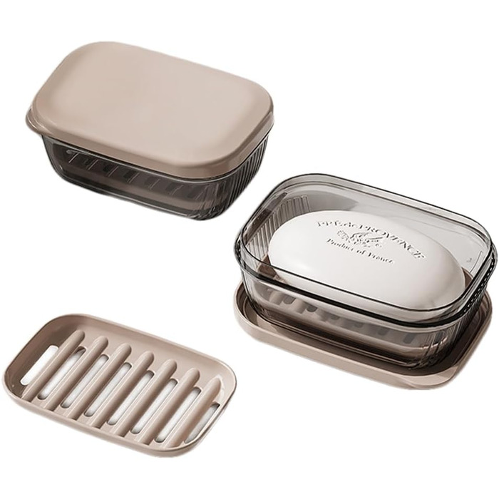 Водонепроникний тримач для мила з піддоном: для ванної кімнати, подорожей, кемпінгу