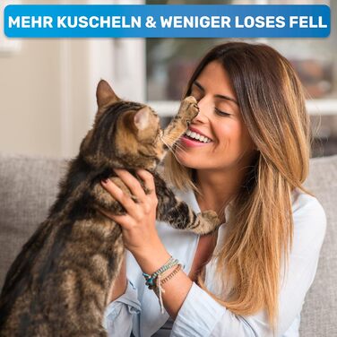 Щітка для котів та собак BluePet 2.0 для короткошерстих порід, видаляє відмерле волосся та підшерсток. Ідеальна для сезонного линяння.