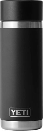 YETI Rambler Bottle with HotShot Lid, 18 oz (532 ml) (Black)