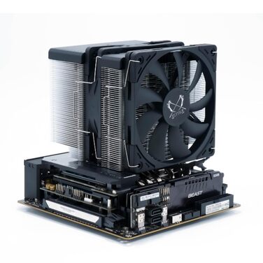 Scythe Fuma 3: Кулер для CPU з підтримкою LGA1700, LGA1151, AMD AM5 - 120 мм, Dual Tower, чорна кришка