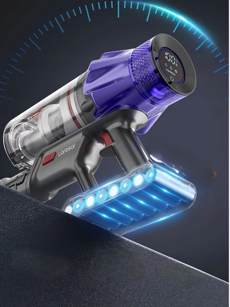 Вертикальний пилосос Laresar V7, жовтий/золотий