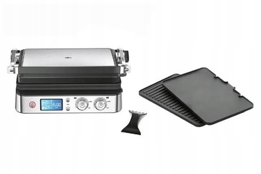 Складаний електричний гриль Braun CG9040, сріблястий/сірий, 2000 Вт