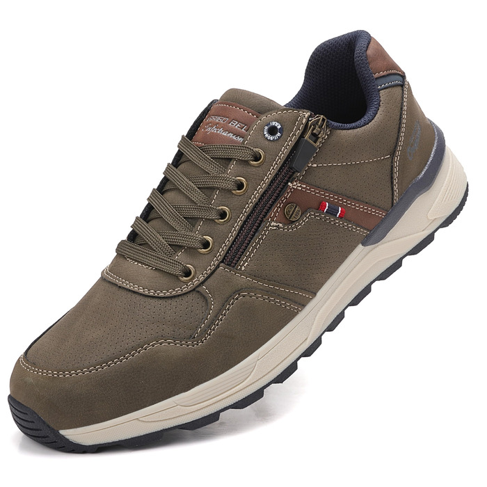 ARRIGO BELLO Кросівки для чоловіків: зручні, легкі, з блискавкою, для активного відпочинку та повсякденного носіння, підошва з неслизьким покриттям, розміри 41-46 (зелені, 44 EU)