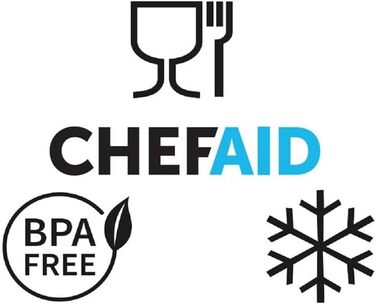 Пресс для часнику та імбиру Chef Aid, нержавіюча сталь, для подрібнення, очищення та нарізання часнику, імбиру, цибулі, миється в посудомийній машині