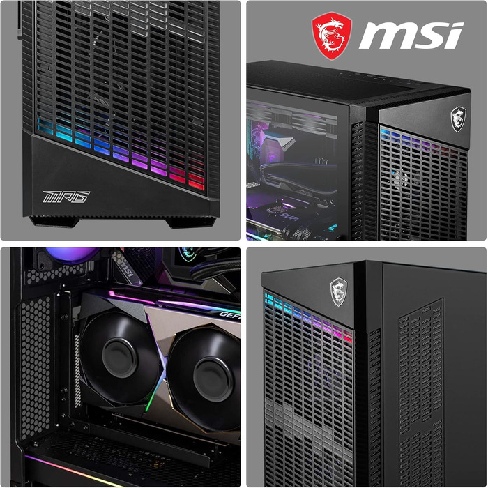 Корпус ПК MSI MPG VELOX 100P AIRFLOW Mid-Tower: підтримка E-ATX, скло, Airflow, Mystic Light, 2x 360mm кулер