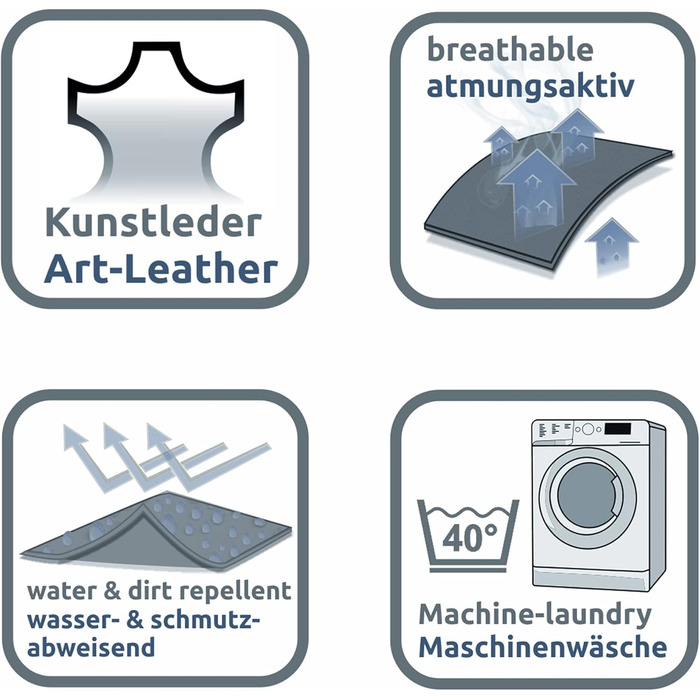 Ваше ліжко для собак GEAR Biella, ортопедичне, з екошкіри, миється, захищає суглоби, високий рівень комфорту (120x80x10 см)