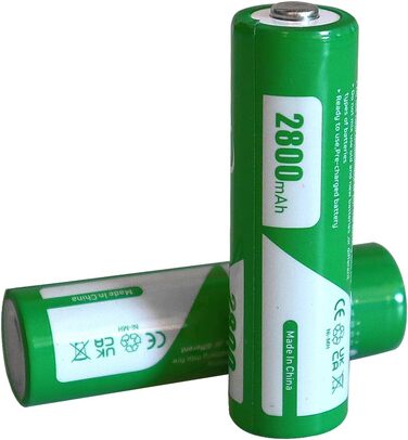 Набір акумуляторів SUNLYTOUR: 4 шт. AA 2800mAh та 4 шт. AAA 1100mAh Ni-MH з зарядним пристроєм, 1200 циклів заряджання