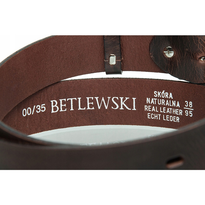 Чоловічий ремінь Betlewski, коричневий