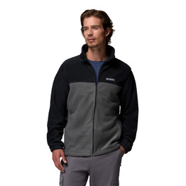 Чоловіча флісова куртка Columbia Steens Mountain Full Zip 2.0 на блискавці, чорна/сіра, розмір M