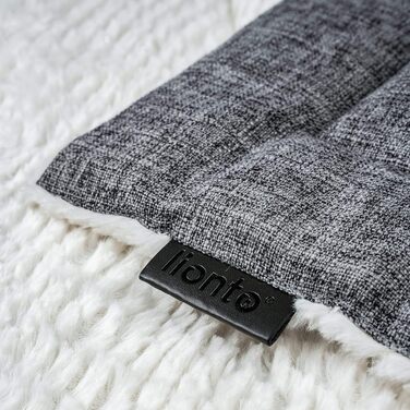 Підстилка для собак та котів Lionto Wendedecke, 60x45 см, сіра, з підкладкою, тепла, миюча, для захисту від холоду, будь-якого розміру