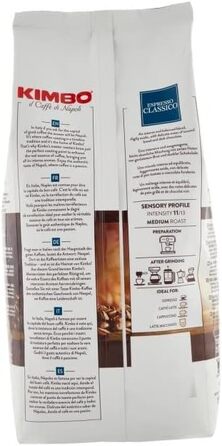 Кава в зернах Kimbo Espresso Classico, середній обсмаження, 1 кг