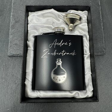 Набір фляг з гравіюванням - персоналізований з іменем - ідеальний подарунок на весілля та для чоловіків - нержавіюча сталь (Дизайн 11)