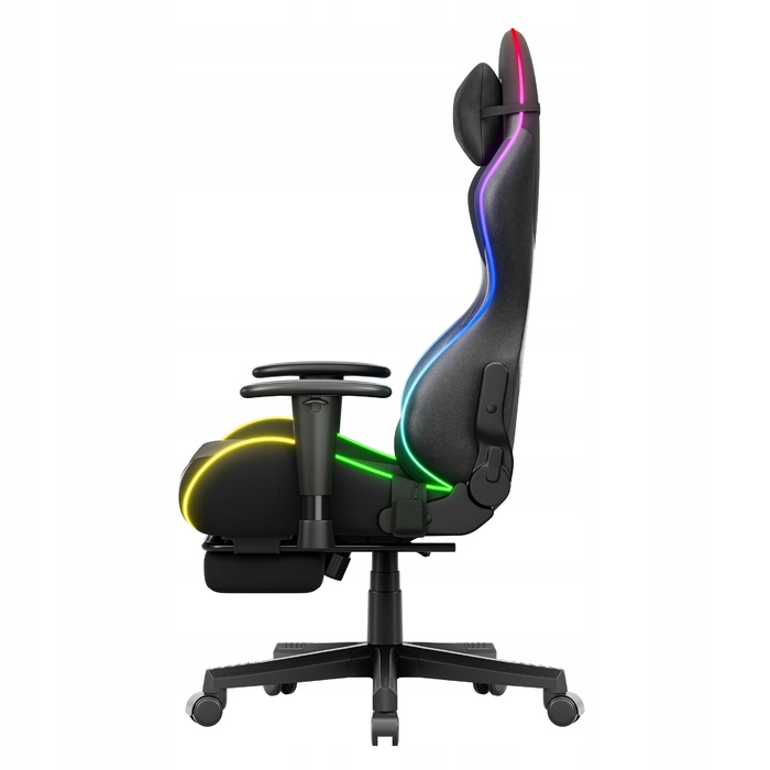 Ігрове та офісне обертове крісло Huzaro Force 5.7 RGB з підставкою для ніг