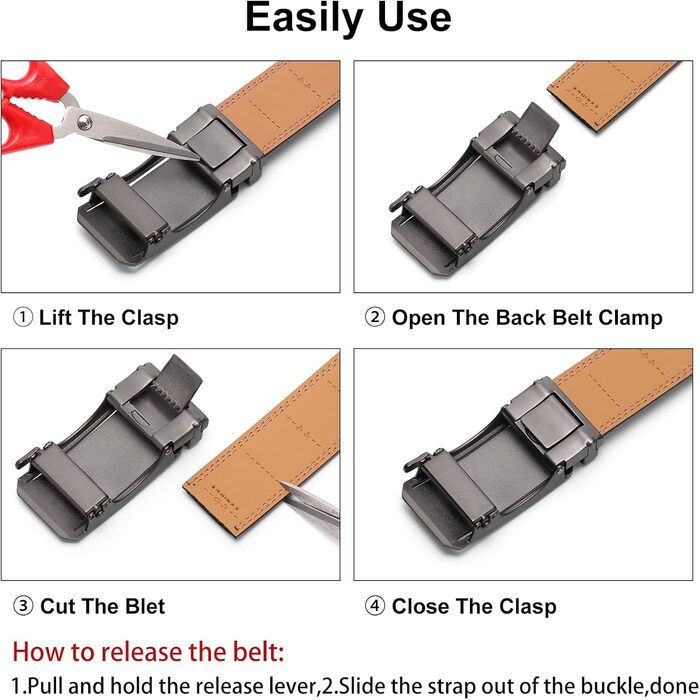 Чоловічий шкіряний ремінь SENDEFN з автоматичною застібкою, ширина 35 мм, регульований розмір, для джинсів та ділового костюма, колір: чорний/золотий, 115 см (32-38 дюймів)