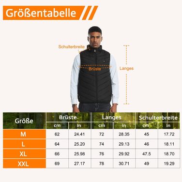 Степова жилетка Weste Daunenweste чорного кольору, розмір XXL