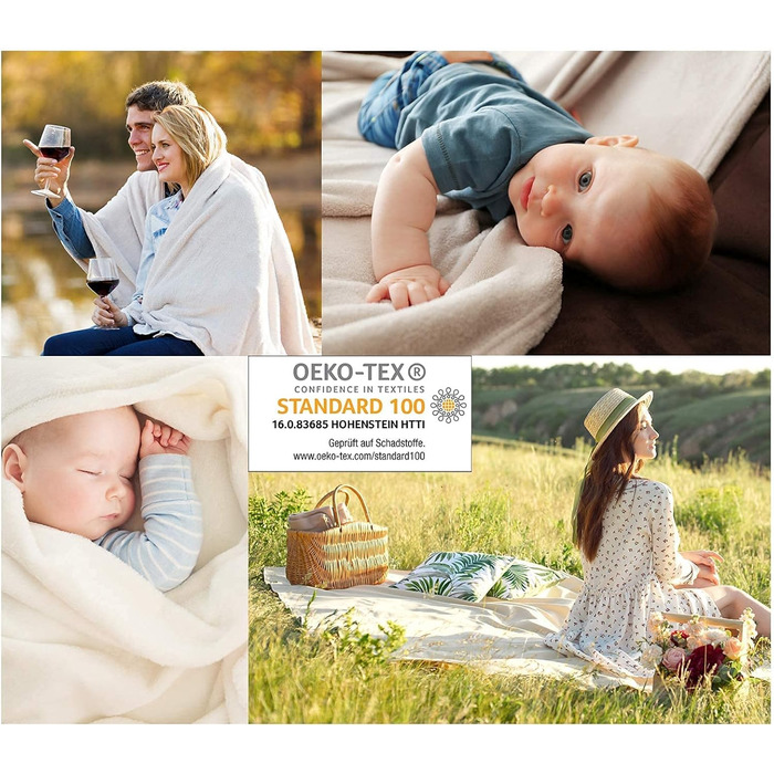 Плед фланелевий Heimtextland Kuscheldecke, теплий, м'який, 150x200 см, оранжевий (Typ380)