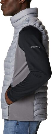 Жилет Columbia Powder Pass Hybrid Puffer Vest для чоловіків - тепла та зручна модель сірого кольору