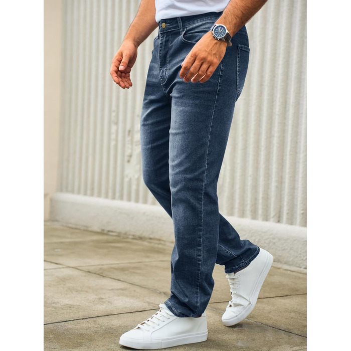 Чоловічі джинси Runcati Regular Fit темно-сині, еластичні, базові, повсякденні