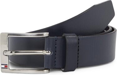 Чоловічий шкіряний ремінь Tommy Hilfiger New Aly Belt, колір блакитний (Midnight)